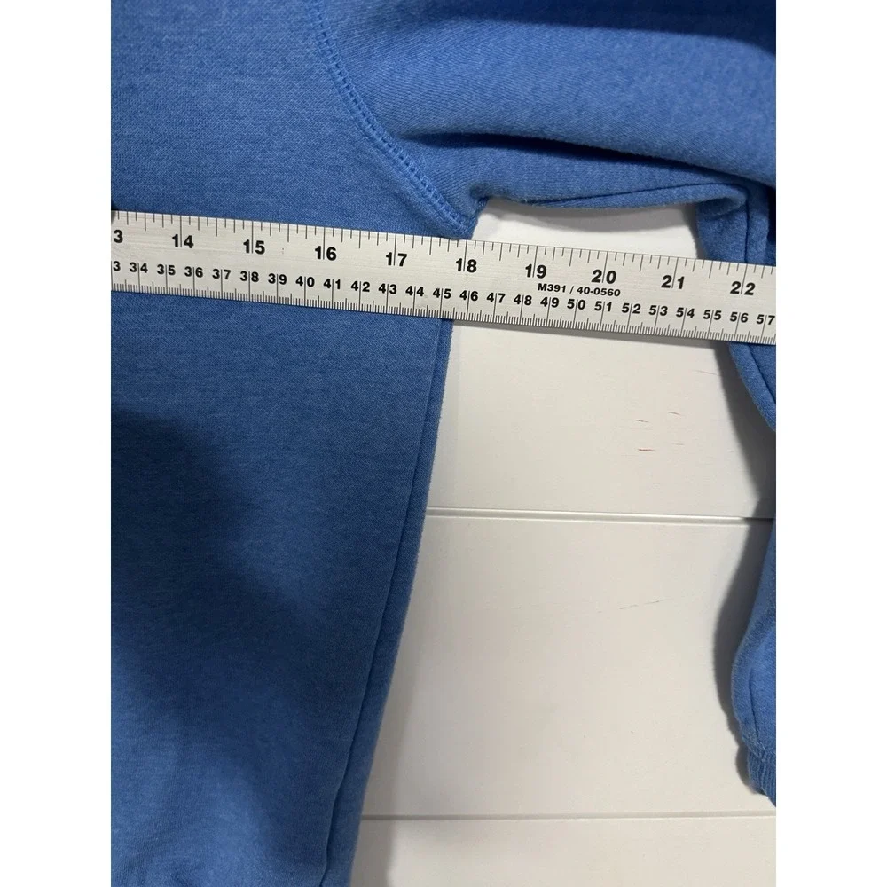 The North Face Youth XLarge‎ Crewneck Sweatshirt Heritage Logo Patch Blue